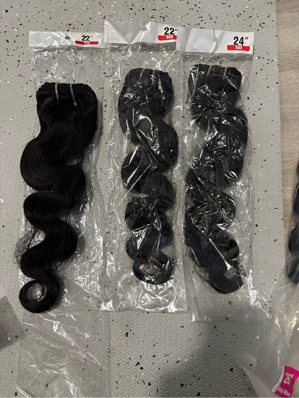 Black Wavy Clip-In Hair Extensions - 22" & 24" Options